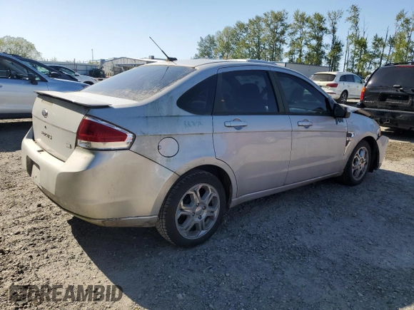 2008 Ford Focus SE with VIN 1FAHP35N68W225445, listed as a Copart auction lot 55587925 with 109,547 mi miles and Salvage Title. Bid and sale history available at DreamBid. Image 3.