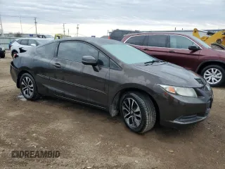 2013 Honda Civic Cpe EX with VIN 2HGFG3B8XDH511096, listed as a Copart auction lot 52083355 with 123,782 mi miles and Salvage Title. Bid and sale history available at carsss.com. Image 4.