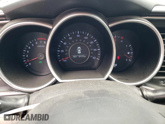 2014 Kia Optima LX z VIN 5XXGM4A73EG322174, wystawiony jako Copart lot #56183635 z przebiegiem 97 173 mil mil oraz Szkoda całkowita • Salvage title. Historia ofert i sprzedaży dostępna na DreamBid. Obrazek 9.