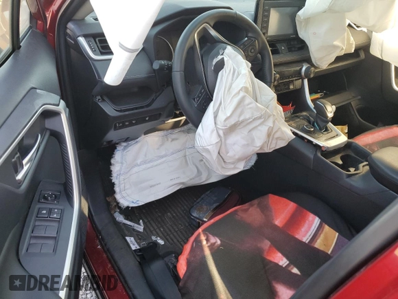 2021 Toyota RAV4 Hybrid XLE with VIN JTMRWRFV7MD130630, listed as a Copart auction lot 76802014 with 0 mi miles and Salvage Title. Bid and sale history available at carsss.com. Image 8.