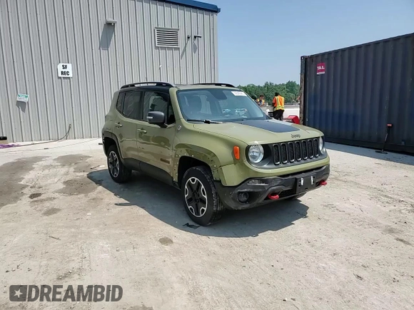 2015 Jeep Renegade Trailhawk with VIN ZACCJBCT7FPB90670, listed as a Copart auction lot 59345965 with 150,533 mi miles and Clean title. Bid and sale history available at DreamBid. Image 14.