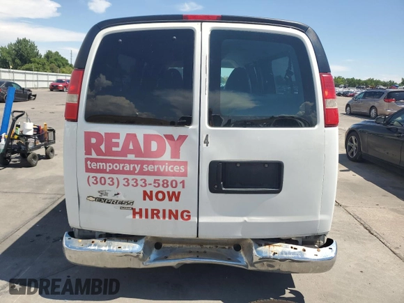 2015 Chevrolet Express Passenger LT with VIN 1GAZG1FG6F1217514, listed as a Copart auction lot 64759505 with 270,681 mi miles and Clean title. Bid and sale history available at DreamBid. Image 6.