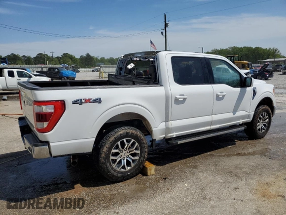 2021 Ford F-150 XL with VIN 1FTFW1E53MFB34474, listed as a Copart auction lot 51766635 with 65,671 mi miles and Salvage Title. Bid and sale history available at carsss.com. Image 3.