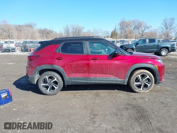 2022 Chevrolet TrailBlazer RS with VIN KL79MTSL4NB047027, listed as a IAAI auction lot 41685771 with 73,899 mi miles and . Bid and sale history available at DreamBid. Image 14.