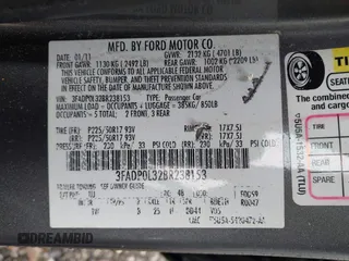 2011 Ford Fusion Hybrid z VIN 3FADP0L32BR238153, wystawiony jako IAAI lot #42113064 z przebiegiem 145 932 mil mil oraz . Historia ofert i sprzedaży dostępna na DreamBid. Obrazek 9.