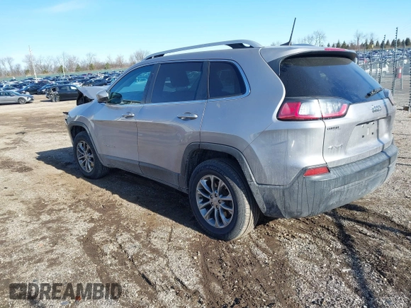 2019 Jeep Cherokee Latitude Plus with VIN 1C4PJMLB1KD166927, listed as a IAAI auction lot 41492327 with 113,869 mi miles. Bid and sale history available at carsss.com. Image 3.