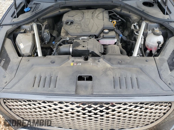 2022 Genesis GV70 2.5T with VIN KMUMADTBXNU030039, listed as a Copart auction lot 58496015 with 63,773 mi miles and Salvage title. Bid and sale history available at DreamBid. Image 12.
