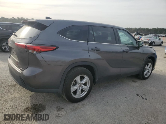 2022 Toyota Highlander LE z VIN 5TDBZRBHXNS566239, wystawiony jako Copart lot #49960015 z przebiegiem 47 997 mil mil oraz Szkoda całkowita • Salvage title. Historia ofert i sprzedaży dostępna na DreamBid. Obrazek 3.