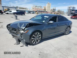 2014 Audi A6 3.0T Prestige with VIN WAUHGAFC1EN011537, listed as a Copart auction lot 47874865 with 100,630 mi miles and Salvage Title. Bid and sale history available at carsss.com. Image 1.