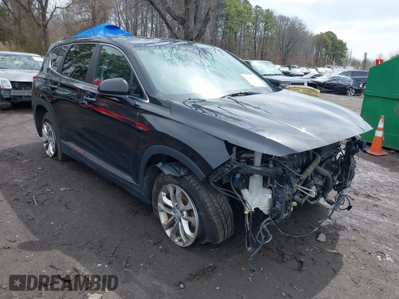 2019 Hyundai Santa Fe SE with VIN 5NMS2CAD3KH092150, listed as a IAAI auction lot 41902766 with 46,595 mi miles and . Bid and sale history available at DreamBid. Image 1.