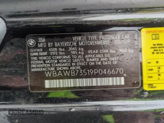 2009 BMW 3 Series 335i z VIN WBAWB73519P046670, wystawiony jako Copart lot #59224195 z przebiegiem 117 595 mil mil oraz Szkoda całkowita • Salvage title. Historia ofert i sprzedaży dostępna na DreamBid. Obrazek 12.