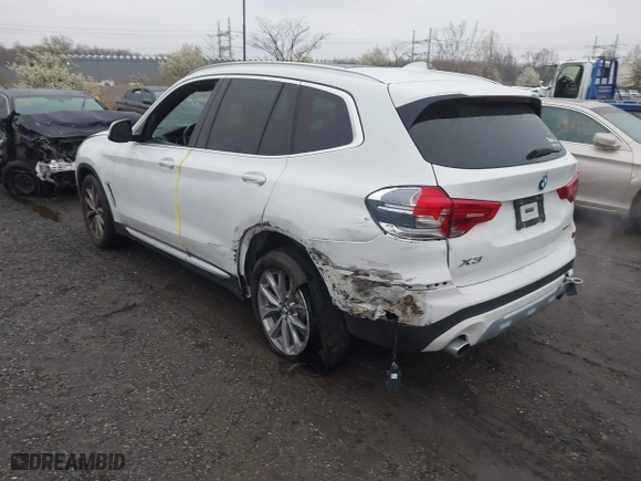 2019 BMW X3 xDrive30i with VIN 5UXTR9C58KLD96857, listed as a IAAI auction lot 41969229 with 70,492 mi miles. Bid and sale history available at carsss.com. Image 3.