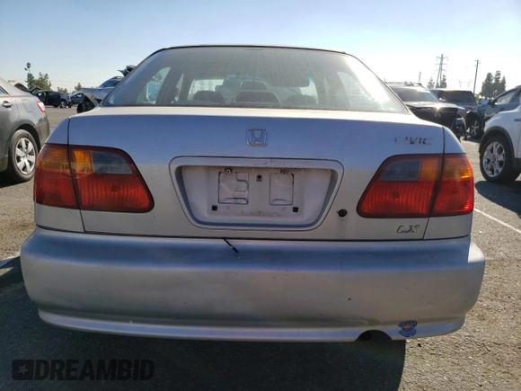 1999 Honda Civic LX with VIN 2HGEJ6571XH552867, listed as a Copart auction lot 81715654 with 234,544 mi miles and Salvage Title. Bid and sale history available at DreamBid. Image 6.