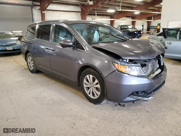 2015 Honda Odyssey EX-L with VIN 5FNRL5H69FB131992, listed as a Copart auction lot 49485445 with 110,031 mi miles and Clean Title. Bid and sale history available at carsss.com. Image 4.