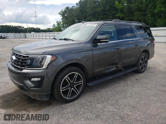2020 Ford Expedition Max Limited с VIN 1FMJK2AT4LEA16790, выставлен на аукционе Copart как лот 55786835 с пробегом 76 241 миль миль и Списание • Salvage title. История ставок и продаж доступна на DreamBid. Изображение 1.