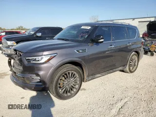2024 Infiniti QX80 SENSORY with VIN JN8AZ2BE6R9325179, listed as a Copart auction lot 74103704 with 6,264 mi miles and Salvage Title. Bid and sale history available at carsss.com. Image 1.