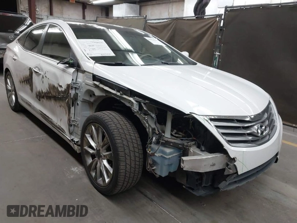 2013 Hyundai Azera with VIN KMHFH4JG1DA330604, listed as a IAAI auction lot 41966248 with 126,554 mi miles. Bid and sale history available at carsss.com. Image 1.