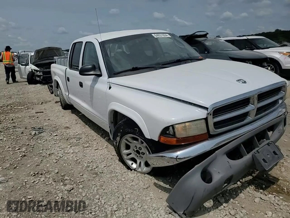 2004 Dodge Dakota SLT with VIN 1D7HL48K14S719751, listed as a Copart auction lot 64031654 with 288,226 mi miles and Salvage Title. Bid and sale history available at DreamBid. Image 11.
