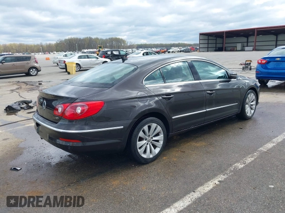2010 Volkswagen CC Lux Plus with VIN WVWHN7AN6AE541937, listed as a IAAI auction lot 42018765 with 107,110 mi miles. Bid and sale history available at carsss.com. Image 4.