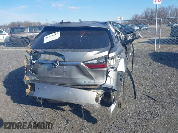 2019 Lexus RX with VIN 2T2BZMCA3KC207125, listed as a IAAI auction lot 41695417 with 1 mi miles. Bid and sale history available at carsss.com. Image 16.