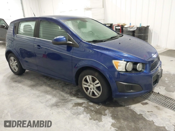 2013 Chevrolet Sonic LT with VIN 1G1JC6SB9D4252785, listed as a IAAI auction lot 41499502 with 114,924 mi miles. Bid and sale history available at carsss.com. Image 1.