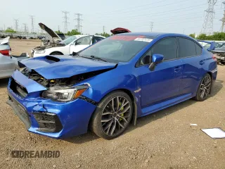 2021 Subaru WRX STI with VIN JF1VA2E62M9803301, listed as a Copart auction lot 59732125 with 24,943 mi miles and Salvage title. Bid and sale history available at DreamBid. Image 1.