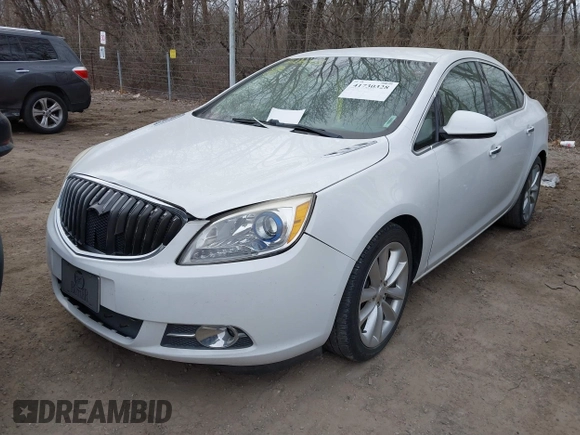 2015 Buick Verano Leather Group with VIN 1G4PS5SK2F4135966, listed as a IAAI auction lot 41730328 with 93,169 mi miles. Bid and sale history available at carsss.com. Image 2.