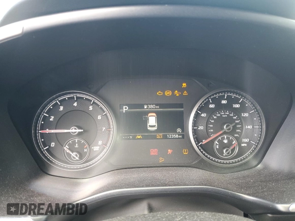 2023 Hyundai Santa Fe SEL with VIN 5NMS2DAJ9PH621278, listed as a Copart auction lot 53709935 with 12,358 mi miles and Salvage Title. Bid and sale history available at DreamBid. Image 9.
