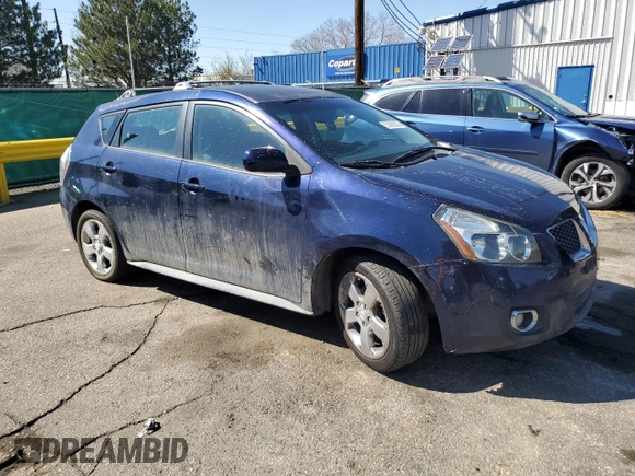 2009 Pontiac Vibe with VIN 5Y2SM67009Z471404, listed as a Copart auction lot 53368555 with 139,999 mi miles and Clean Title. Bid and sale history available at carsss.com. Image 4.