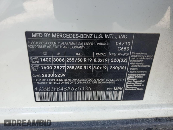 2011 Mercedes-Benz M 350 with VIN 4JGBB2FB4BA625436, listed as a Copart auction lot 88071255 with 152,957 mi miles and Clean title. Bid and sale history available at DreamBid. Image 13.