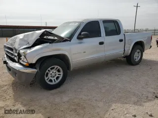 2002 Dodge Dakota SLT with VIN 1B7HL48N42S550715, listed as a Copart auction lot 44842935 with 173,290 mi miles and Salvage Title. Bid and sale history available at carsss.com. Image 1.