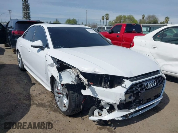 2023 Audi A4 S line Premium Plus with VIN WAUEAAF41PN015426, listed as a IAAI auction lot 41851254 with 39,142 mi miles and . Bid and sale history available at DreamBid. Image 1.