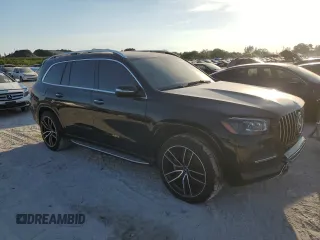 2021 Mercedes-Benz GLS 450 with VIN 4JGFF5KE4MA527565, listed as a Copart auction lot 43009363 with 21,068 mi miles and . Bid and sale history available at DreamBid. Image 4.