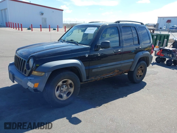 2005 Jeep Liberty Sport with VIN 1J4GL48K35W599784, listed as a IAAI auction lot 41886847 with 174,943 mi miles and . Bid and sale history available at DreamBid. Image 2.