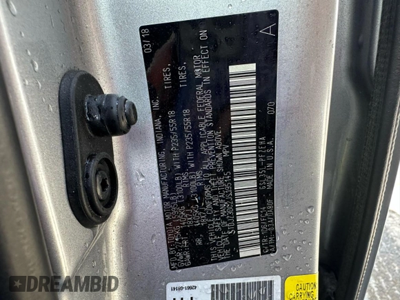 2018 Toyota Sienna LE with VIN 5TDJZ3DC2JS195145, listed as a Copart auction lot 47596975 with 119,170 mi miles and Clean title. Bid and sale history available at DreamBid. Image 10.