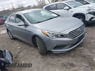 2017 Hyundai Sonata 2.4L with VIN 5NPE24AF9HH499874, listed as a IAAI auction lot 41965343 with 101,778 mi miles. Bid and sale history available at carsss.com. Image 1.