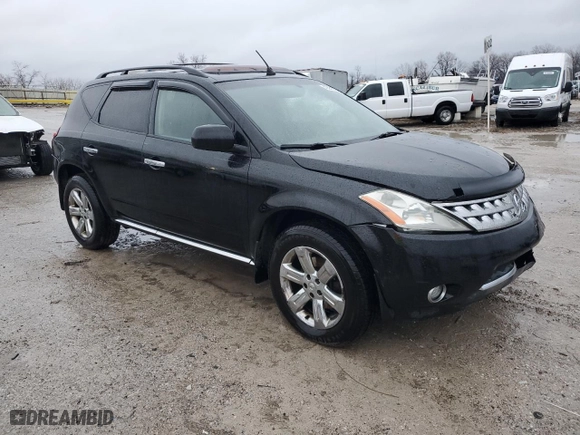 2006 Nissan Murano SL with VIN JN8AZ08W56W545849, listed as a Copart auction lot 43561595 with 0 mi miles and Salvage Title. Bid and sale history available at carsss.com. Image 4.