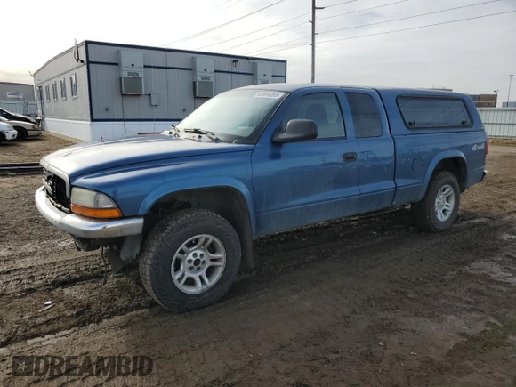 2004 Dodge Dakota SLT with VIN 1D7HG42N74S687010, listed as a Copart auction lot 46984265 with 249,297 mi miles and Salvage Title. Bid and sale history available at carsss.com. Image 1.