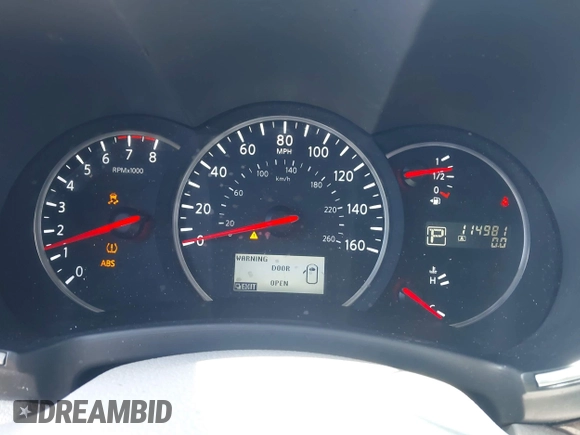 2016 Nissan Quest SL with VIN JN8AE2KP8G9156955, listed as a IAAI auction lot 41935685 with 114,981 mi miles and . Bid and sale history available at DreamBid. Image 7.