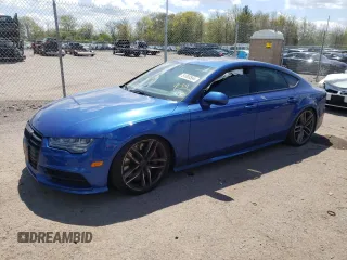 2018 Audi S7 Premium Plus with VIN WAUWFAFC8JN011684, listed as a Copart auction lot 51393594 with 56,741 mi miles. Bid and sale history available at carsss.com. Image 1.