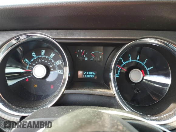2010 Ford Mustang V6 with VIN 1ZVBP8AN4A5172398, listed as a Copart auction lot 50214925 with 113,094 mi miles and Salvage Title. Bid and sale history available at DreamBid. Image 9.
