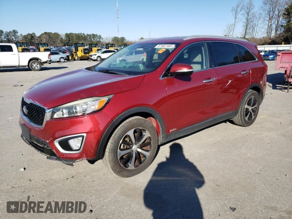 2017 Kia Sorento EX with VIN 5XYPHDA15HG276783, listed as a Copart auction lot 87602165 with 127,135 mi miles and Salvage Title. Bid and sale history available at carsss.com. Image 1.