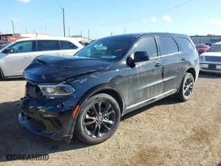 2022 Dodge Durango GT Plus with VIN 1C4RDJDG9NC211518, listed as a IAAI auction lot 41662538 with 21,450 mi miles. Bid and sale history available at carsss.com. Image 2.