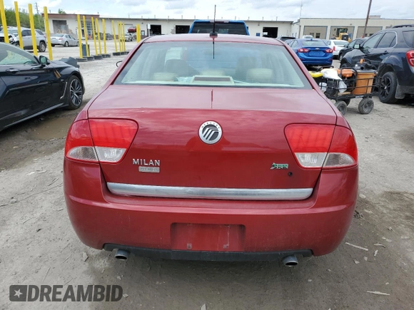 2010 Mercury Milan Premier with VIN 3MEHM0JG4AR608302, listed as a Copart auction lot 54854115 with 60,354 mi miles and Clean Title. Bid and sale history available at carsss.com. Image 6.