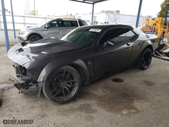 2021 Dodge Challenger R/T Scat Pack Widebody with VIN 2C3CDZFJ1MH568463, listed as a Copart auction lot 45790285 with 18,754 mi miles and Salvage Title. Bid and sale history available at carsss.com. Image 1.