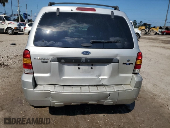 2007 Ford Escape XLT with VIN 1FMYU03137KB70360, listed as a Copart auction lot 70698654 with 114,353 mi miles and Non Repairable. Bid and sale history available at carsss.com. Image 6.
