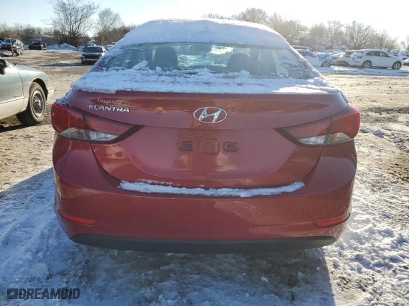 2015 Hyundai Elantra Limited with VIN KMHDH4AE8FU291338, listed as a Copart auction lot 87076114 with 56,494 mi miles and Salvage Title. Bid and sale history available at carsss.com. Image 6.