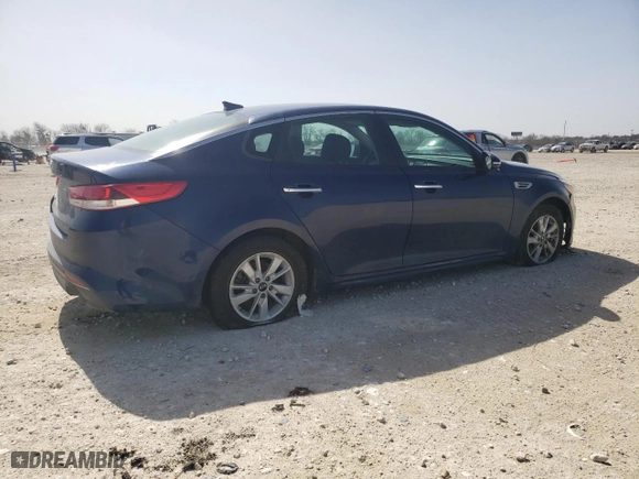 2018 Kia Optima LX with VIN 5XXGT4L36JG217345, listed as a Copart auction lot 47450205 with 124,796 mi miles and Salvage Title. Bid and sale history available at carsss.com. Image 3.