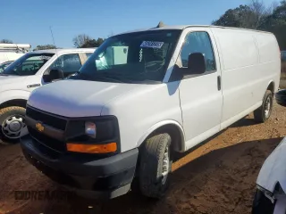 2017 Chevrolet Express Cargo Van with VIN 1GCWGBFG5H1338540, listed as a Copart auction lot 45241235 with 155,542 mi miles and Clean Title. Bid and sale history available at carsss.com. Image 1.