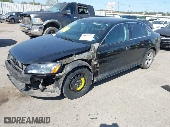 2012 Volkswagen Passat SE with VIN 1VWBP7A31CC084092, listed as a IAAI auction lot 41855831 with 91,252 mi miles. Bid and sale history available at carsss.com. Image 18.